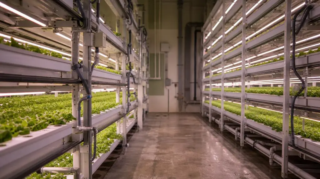 Sla in lagen boven elkaar onder ledverlichting